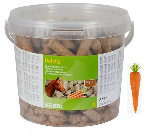 Cukierki dla konia Kerbl delizia marchewka 3 kg - obrazek 2