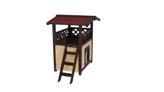 Kerbl 81529 domek dla kotów, 4 pory roku, Deluxe, - obrazek 9