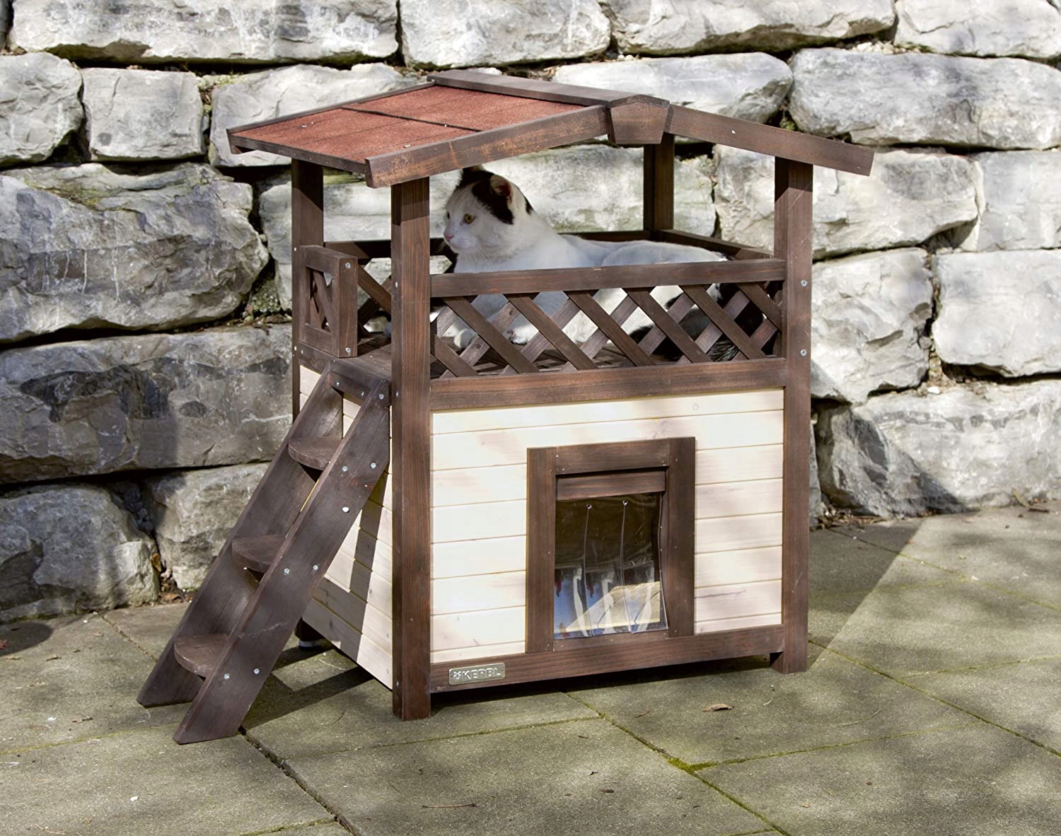 Kerbl 81529 domek dla kotów, 4 pory roku, Deluxe, - obrazek 5