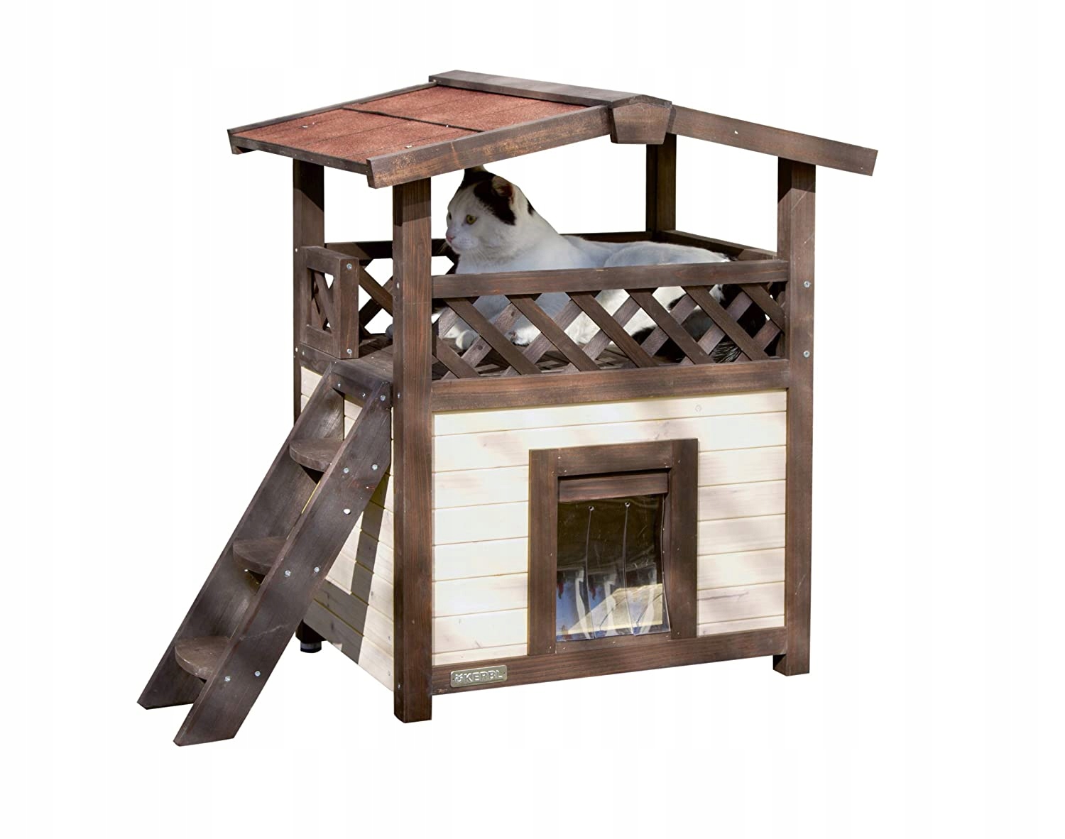 Kerbl 81529 domek dla kotów, 4 pory roku, Deluxe,