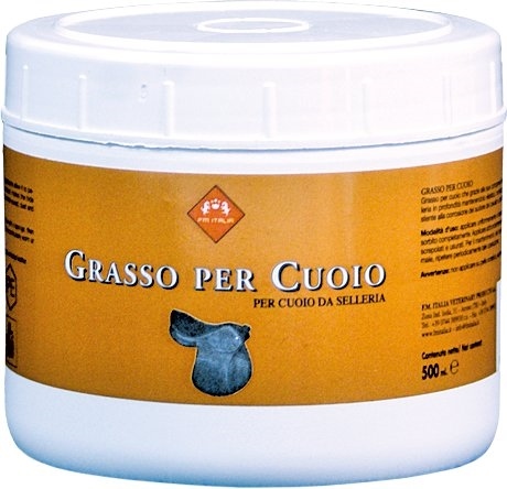 Smar do skór do pielęgnacji FM ITALIA grasso per cuoio 500 ml - obrazek 2