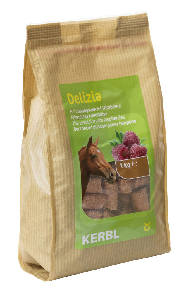 Suplement smaczki dla konia Kerbl Delizia malinowa 1 kg - obrazek 2
