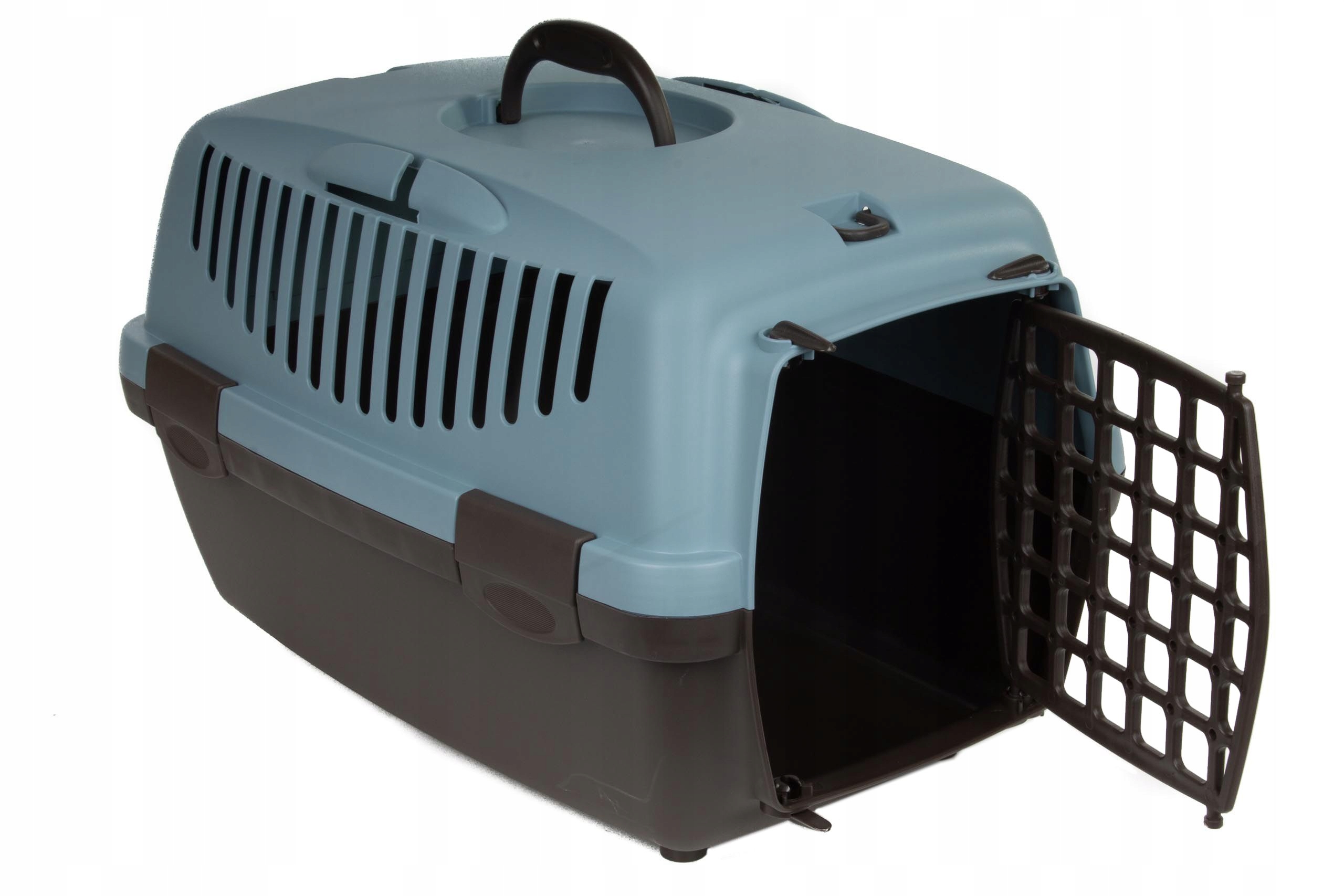 Transporter dla kota i psa Stefanplast 32 cm x 48 cm x 31 cm niebieski - obrazek 2